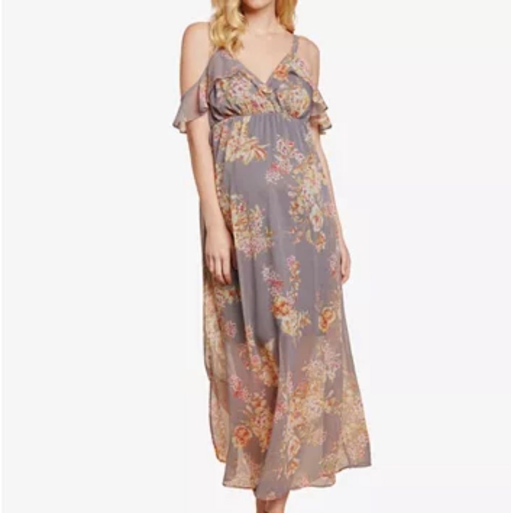Jessica Simpson Floral Ruffled Maxi Dress